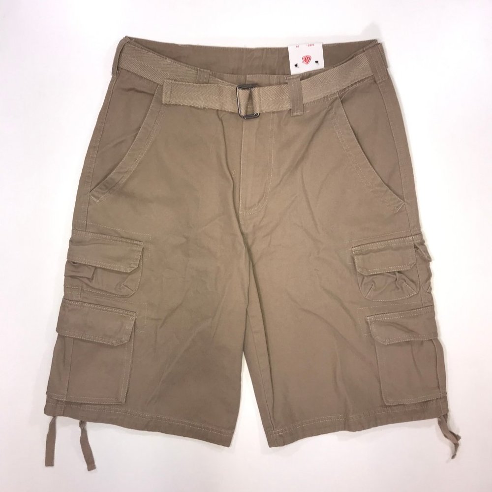 Yago Khaki Men's Cargo Shorts - Khaki*